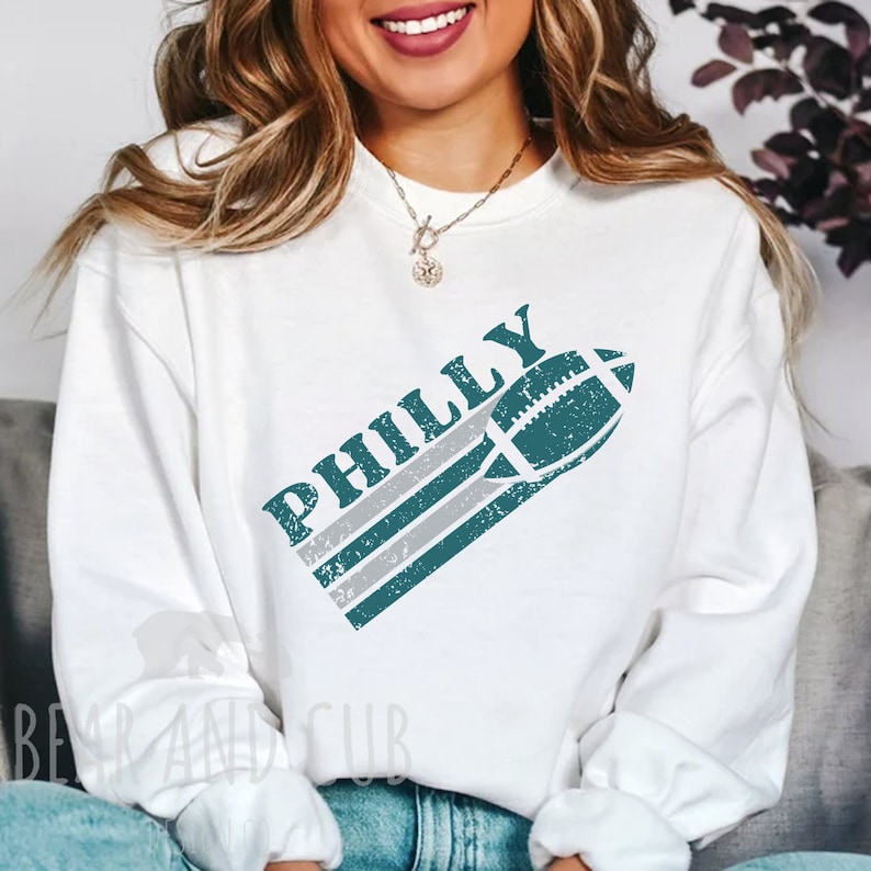 RETRO PHILLY FOOTBALL SWEATSHIRT